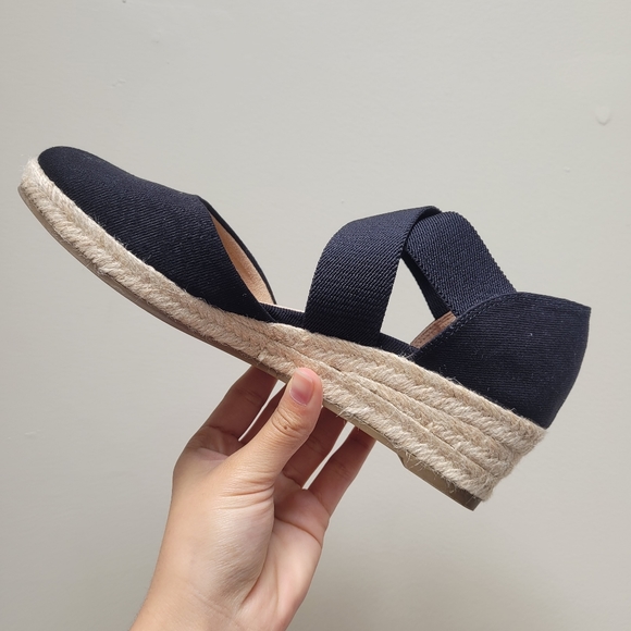 LifeStride Black Wedge Sandal Women's US - Picture 5 of 7